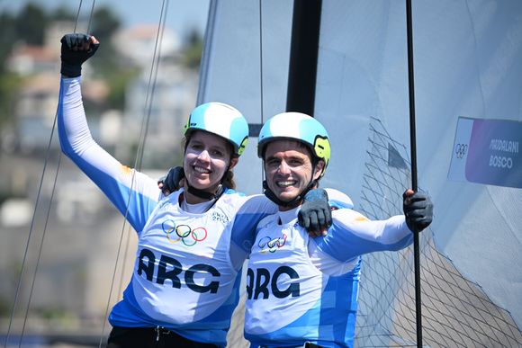 Los regatistas Majdalani y Bosco consiguieron la medalla de plata en Paris 2024
