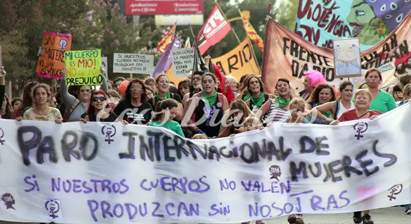 Por el Día de la Mujer, marcha y paro