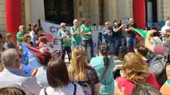 Marcha de municipales de ATE: “Que ningún salario quede por debajo de la línea de pobreza”