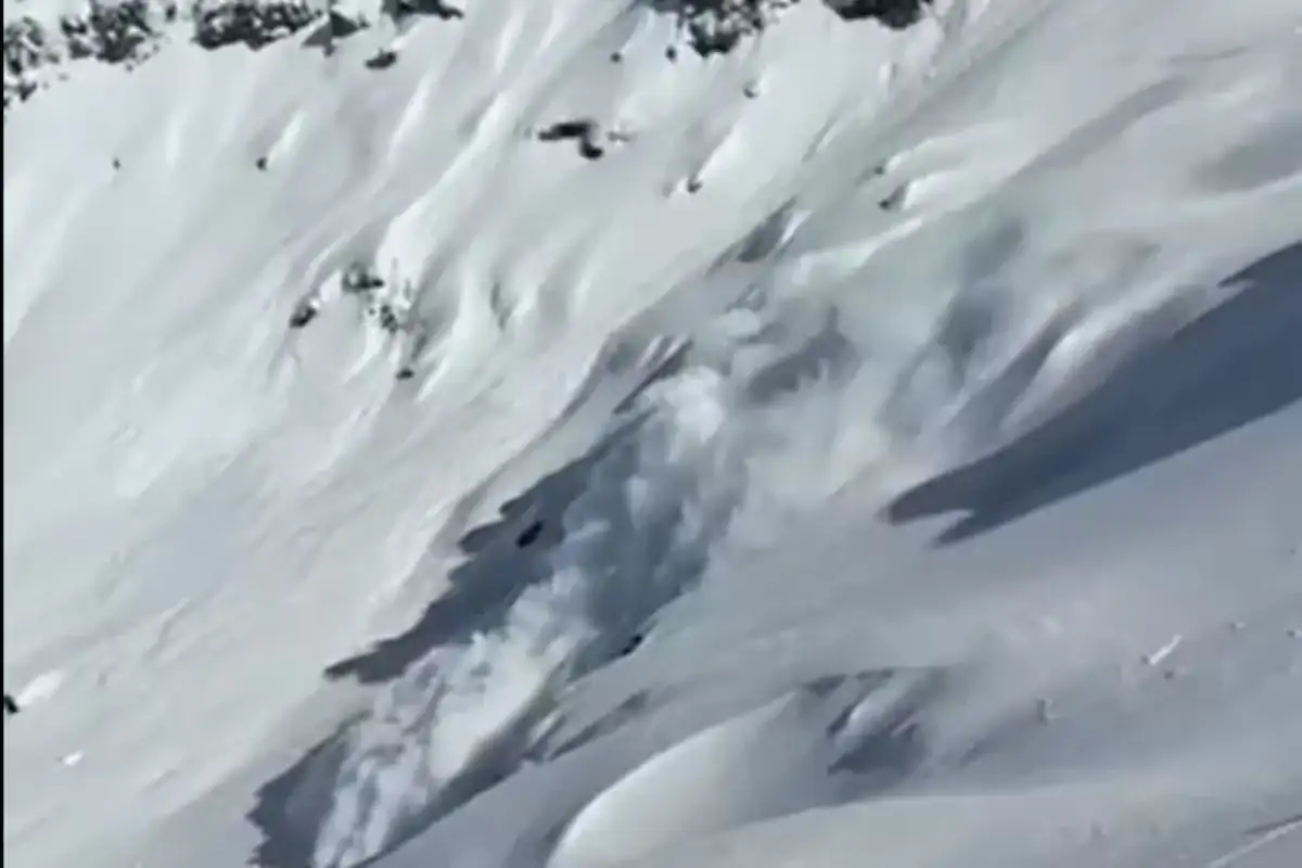 El momento de la avalancha.