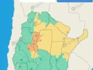 Se esperan lluvias intensas, ráfagas y posible granizo en Concordia y otros departamentos entrerrianos