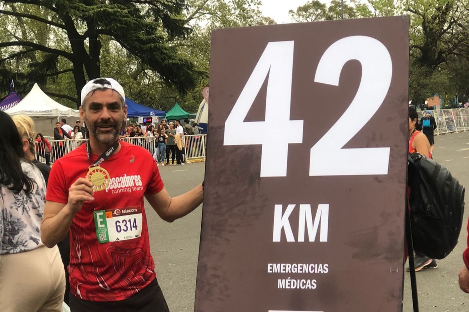Jorge D'Andrea corrió la Maratón de Buenos AIres: ''Terminó siendo un estilo de vida el hacer running''