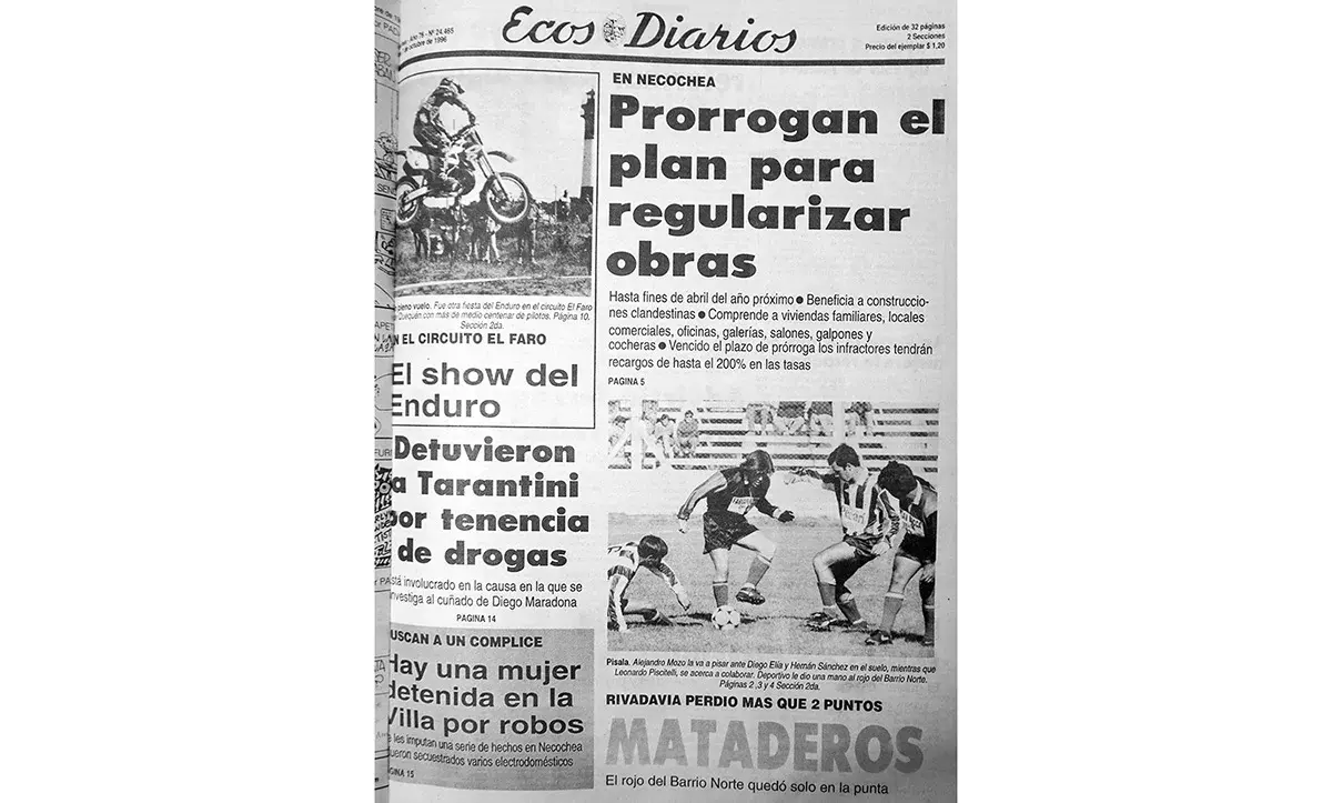Lunes 7 de octubre de 1996