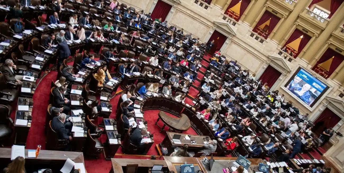 Sesión en Cámara de Diputados de la Nación Argentina. Crédito: Télam