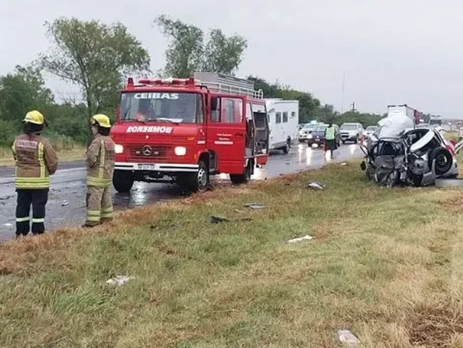 Bomberos de Ceibas habitualmente interviene en numerosos y diversos siniestros.