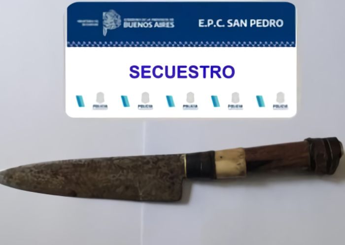 arma blanca secuestrada