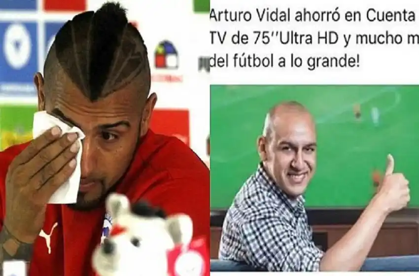 Perú se burla de Arturo Vidal en una polémica publicidad