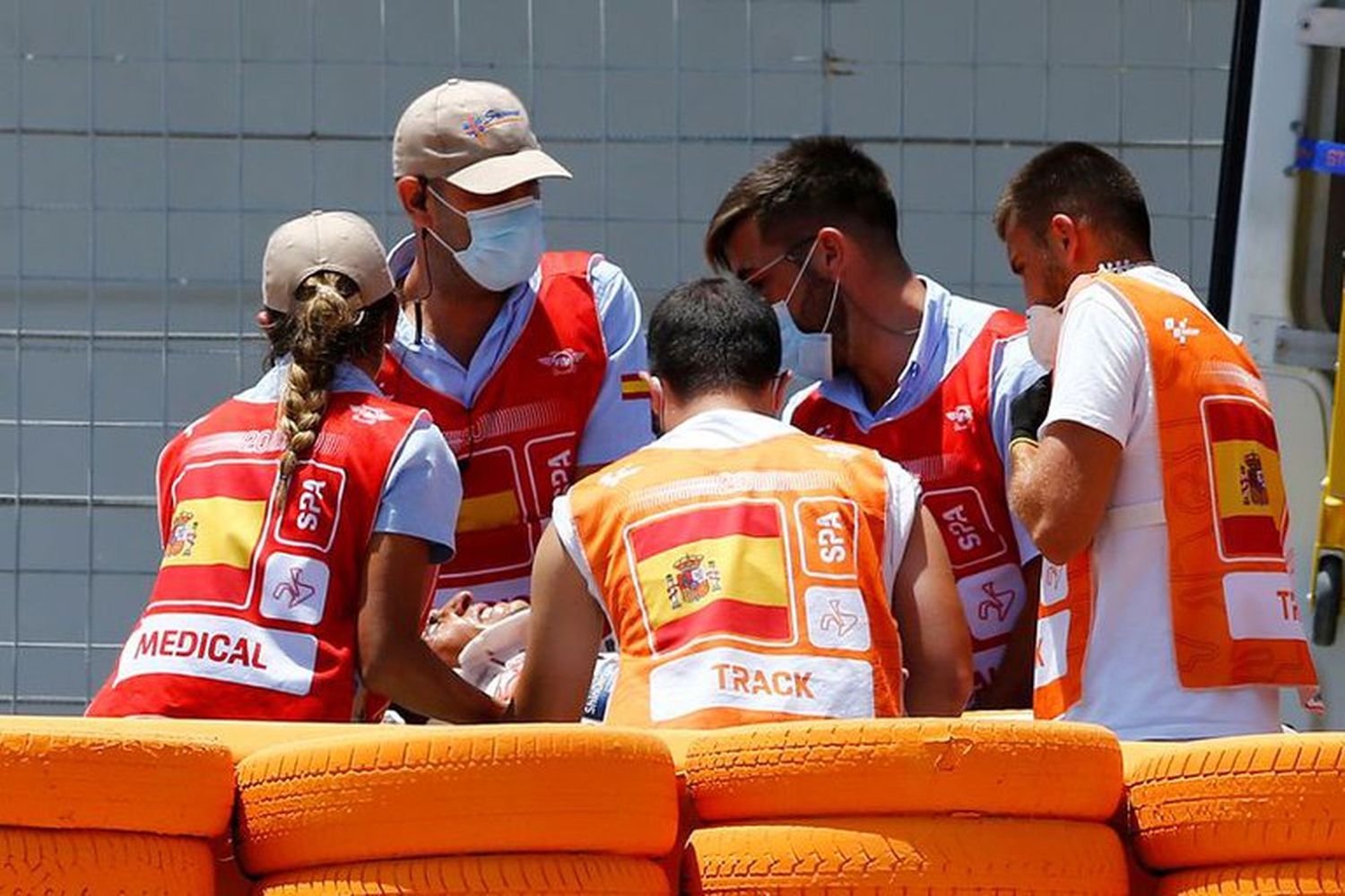 El duro accidente de Marc Márquez en el debut del MotoGP