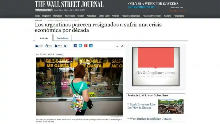 Duro informe de The Wall Street Journal