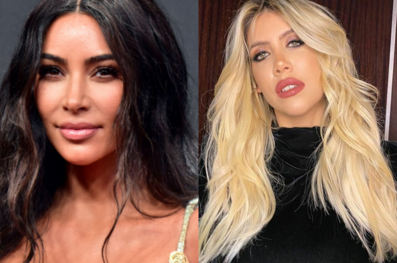 La particular coincidencia entre Kim Kardashian y Wanda Nara