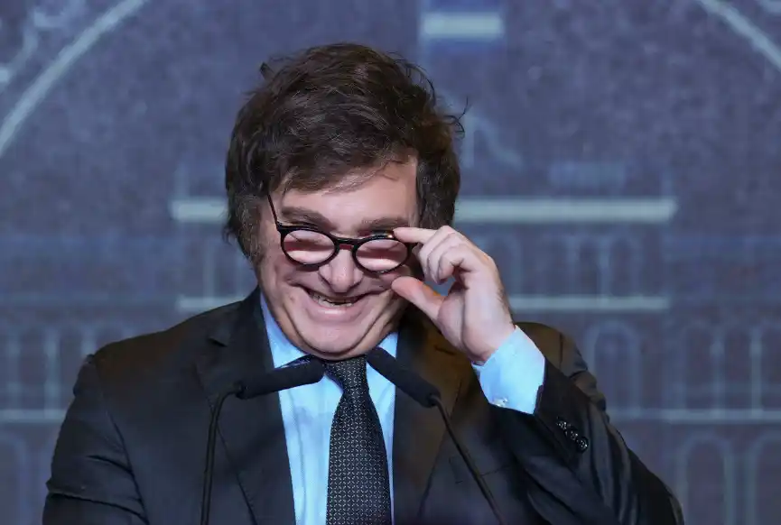 El presidente Javier Milei sostuvo que no teme por su vida y consideró que "si lo mataran, lo harían inmortal", lo cual lo convertiría "en un héroe aún más grande".FOTO NA:(ARCHIVO) MARCELO CAPECE