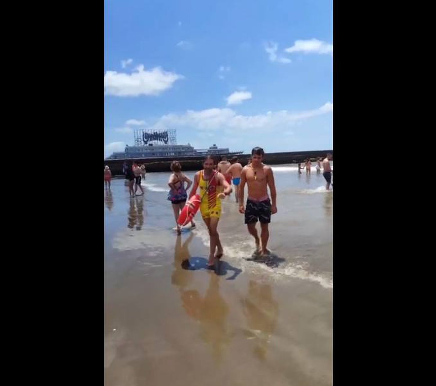 Primer rescate del año en la Playa Popular de Mar del Plata