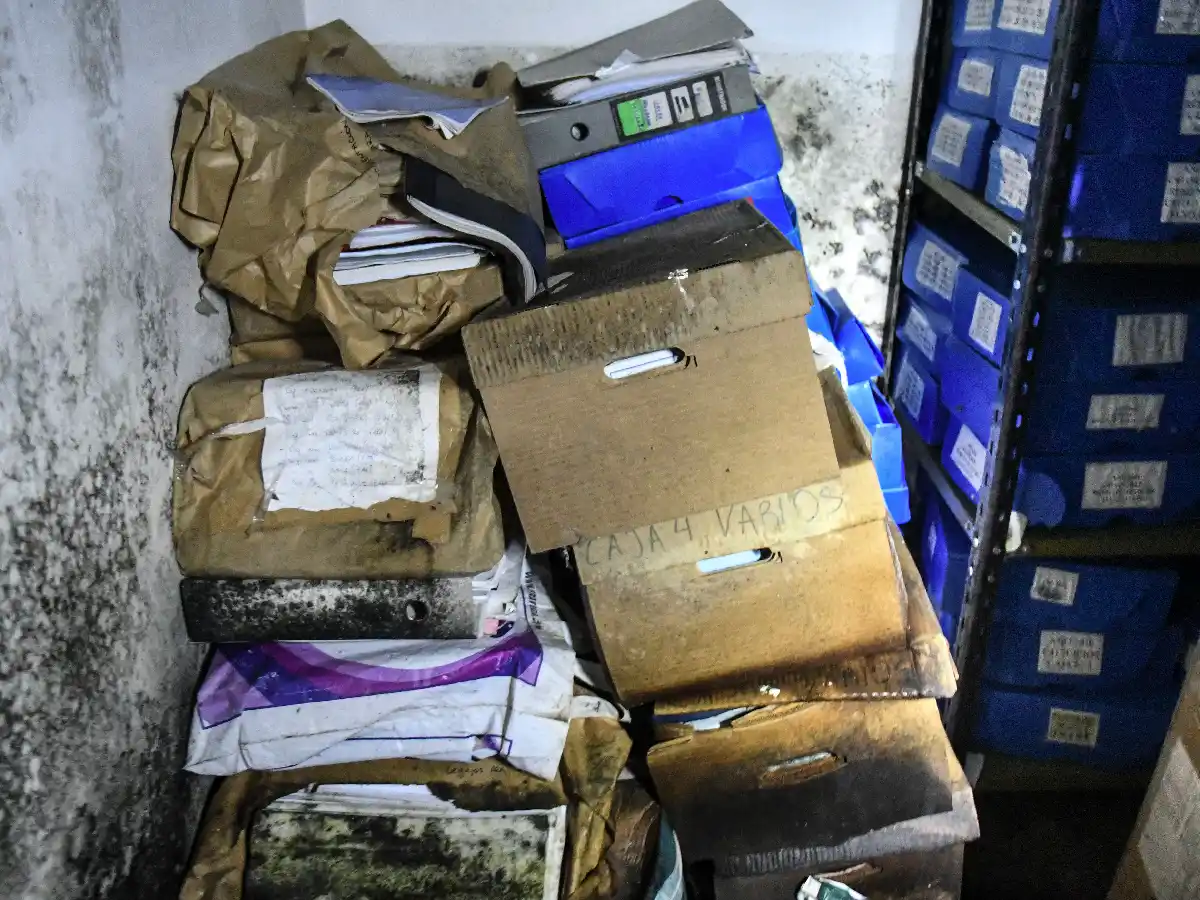 Hallaron bajo el agua archivos de DD.HH en el Ministerio de Defensa y denuncian "desidia"