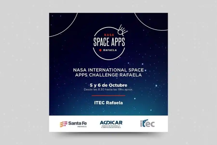 ¡Te invitamos a participar del NASA International Space Apps Challenge Rafaela!