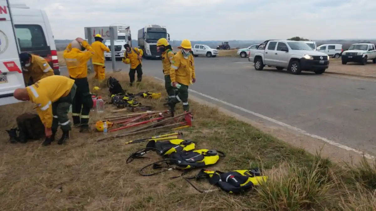 Brigada de incendios forestales de la Federación Entrerriana de Bomberos