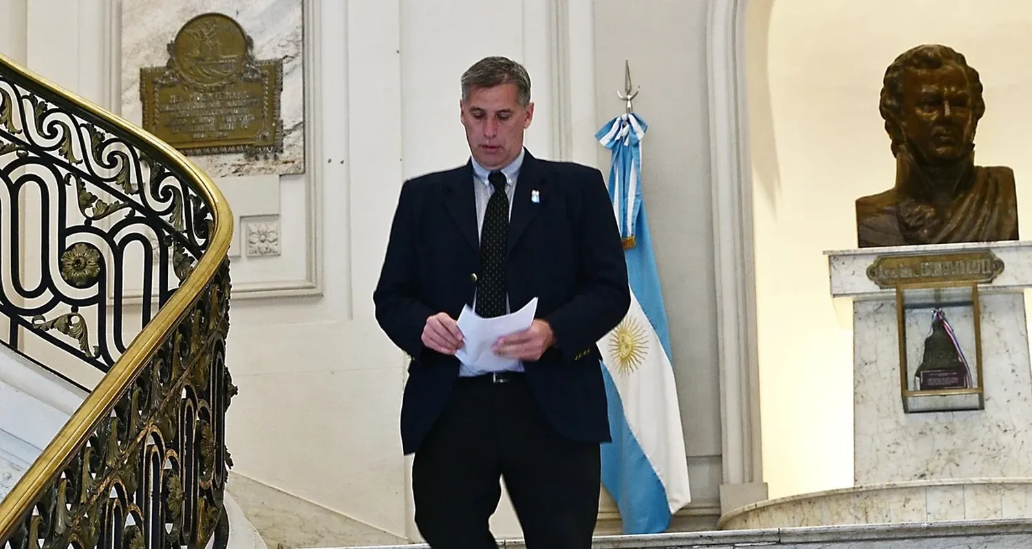 Pablo Olivares, responsable de las finanzas santafesinas. Foto: Flavio Raina