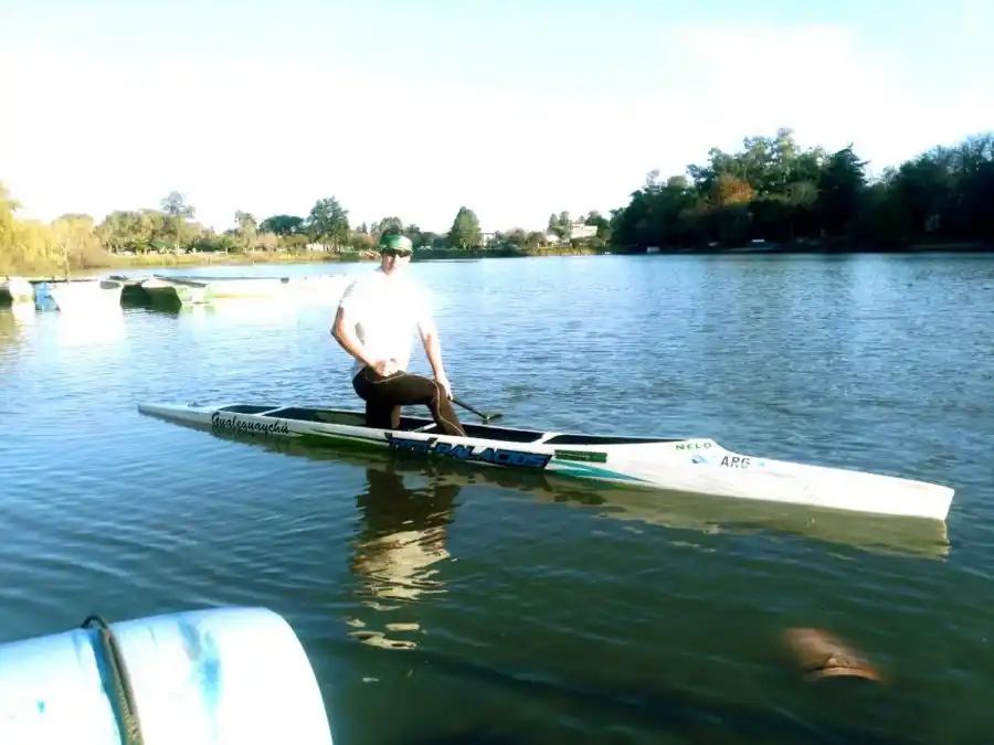 Tito Palacios también retomó los entrenamientos en el Club Regatas.