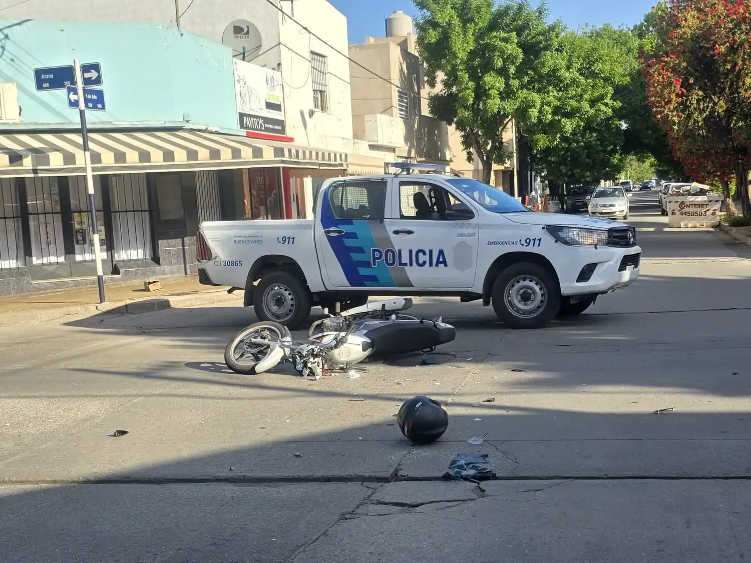El motociclista debió ser trasladado al nosocomio local.