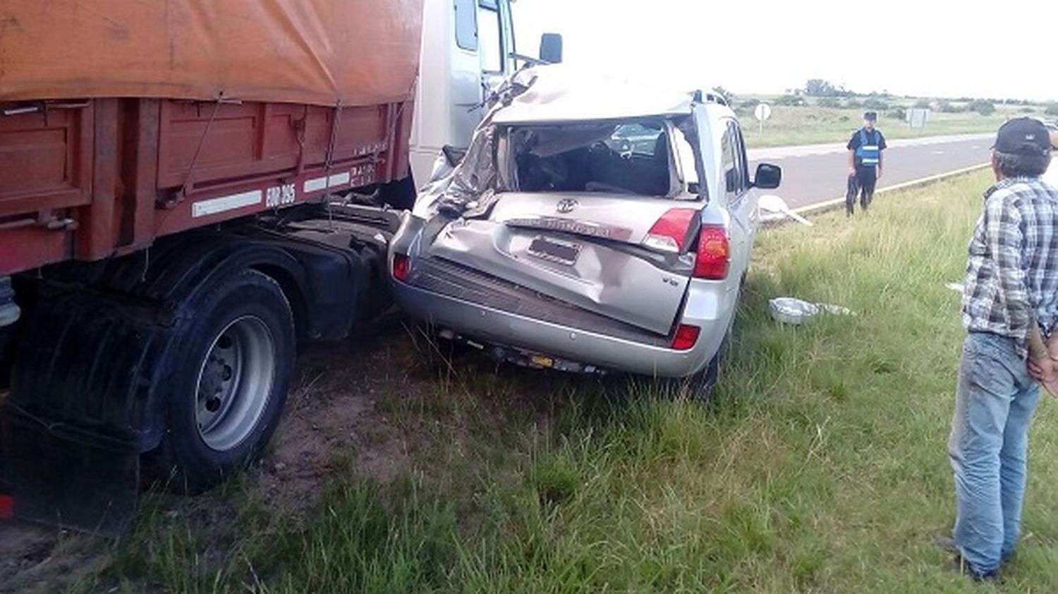 Camión chocó a conductor de Gualeguaychú en la Autovía 14