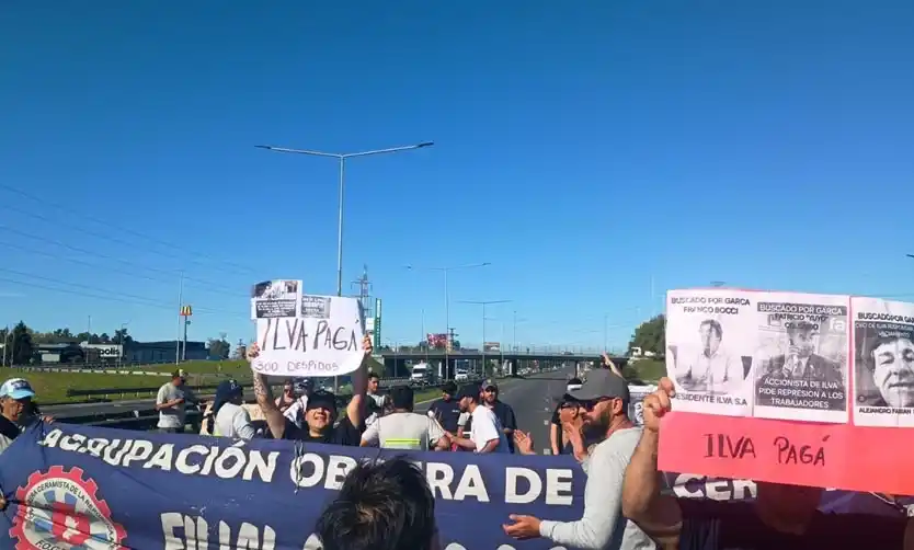 Sigue la lucha: trabajadores despedidos de Ilva cortaron la Panamericana