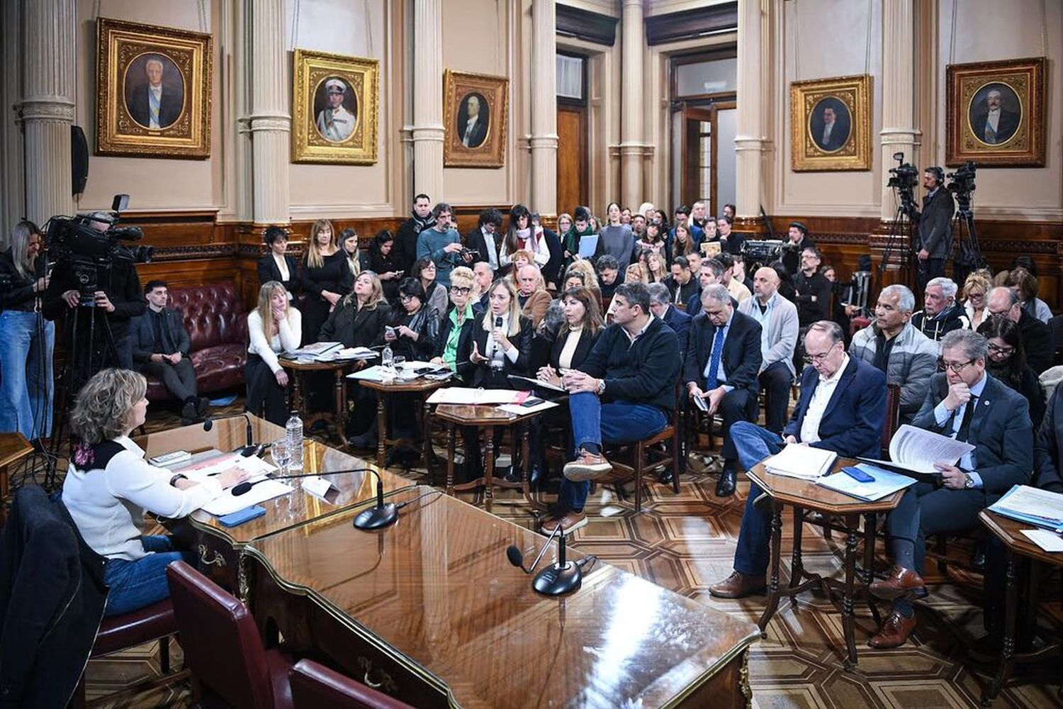 Peronistas y radicales emitieron hoy un dictamen en favor del proyecto de ley aprobado por la Cámara de Diputados para declarar la emergencia en discapacidad
