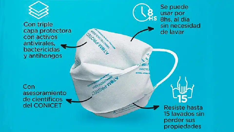 Científicas del Conicet crearon barbijos con propiedades antivirales