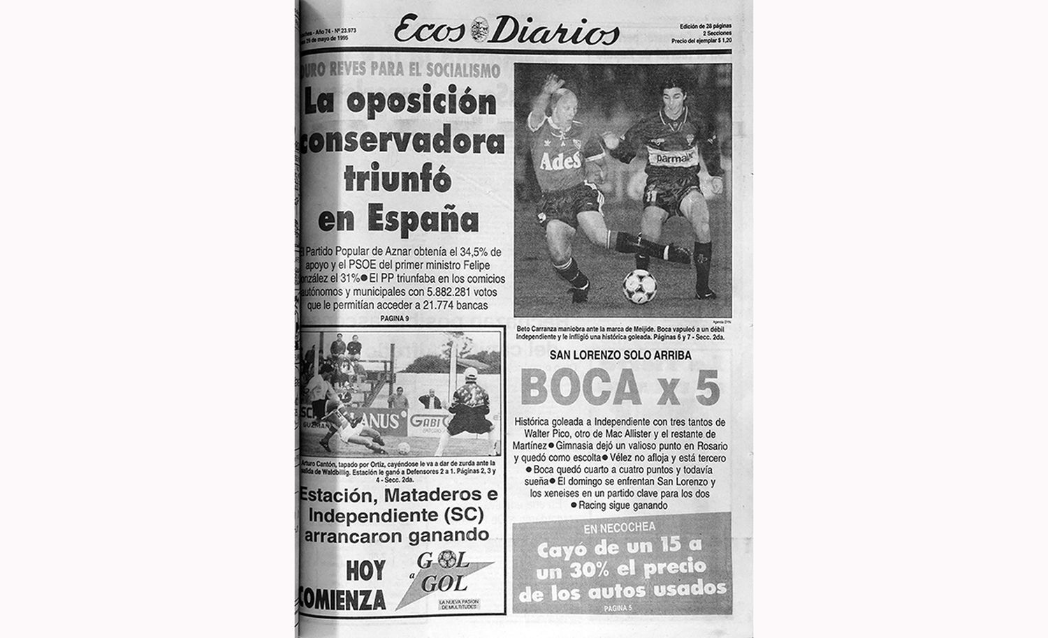 Lunes 29 de mayo de 1995