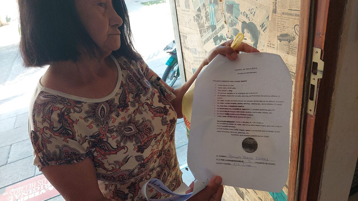 María Isabel necesita dadores y no consigue