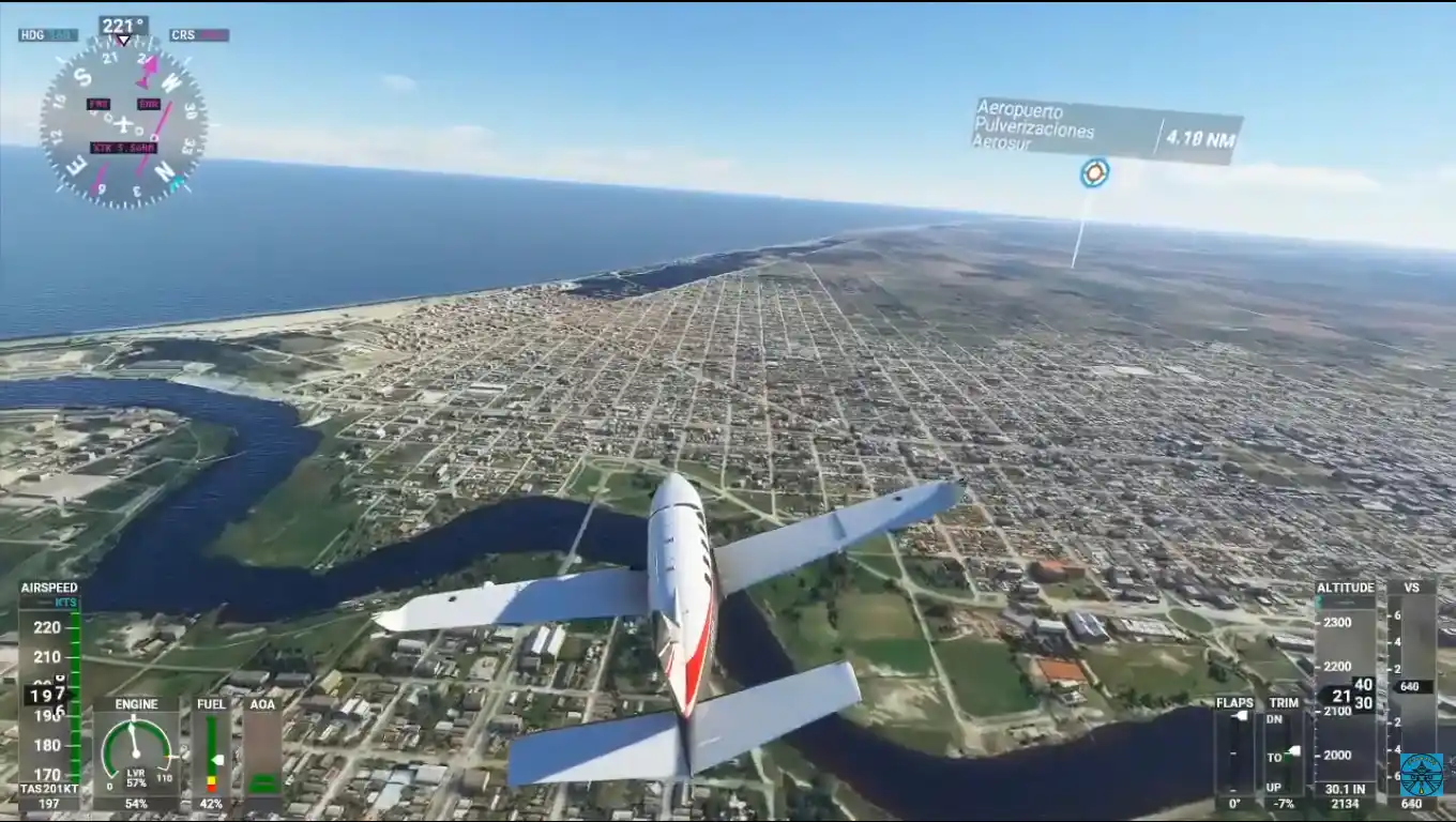 Captura del videojuego, en su versión 2020