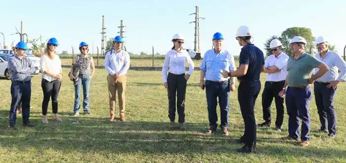 Funcionarios nacionales recorrieron  obras eléctricas estratégicas para  Entre Ríos