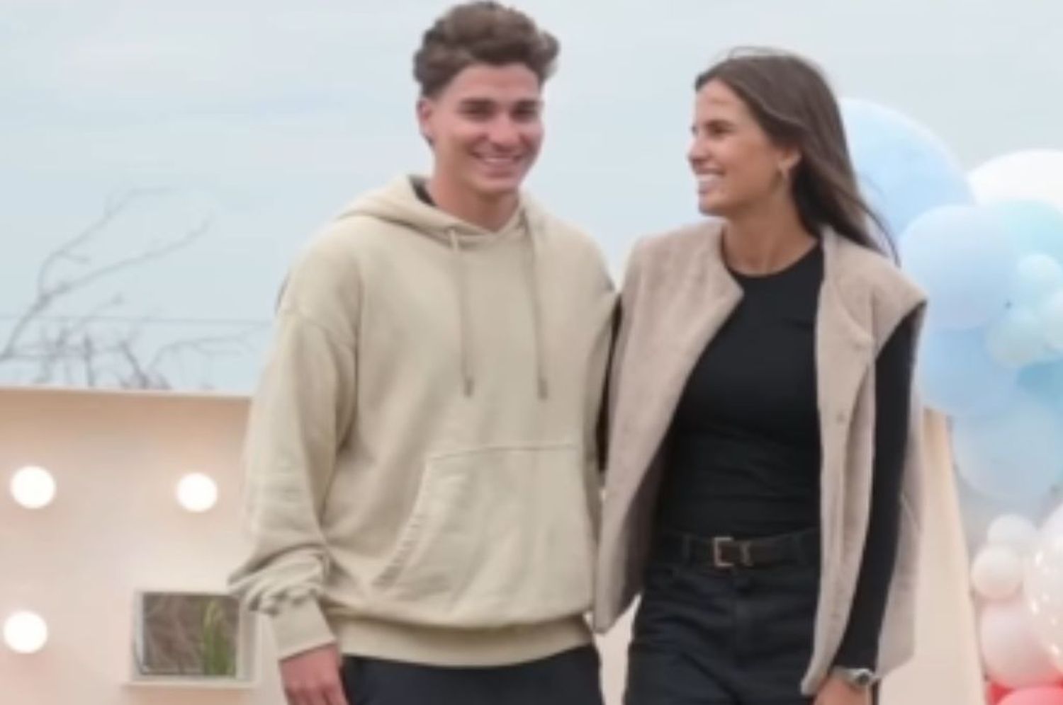 Julián Álvarez y Emilia Ferrero revelaron el sexo de su primer hijo