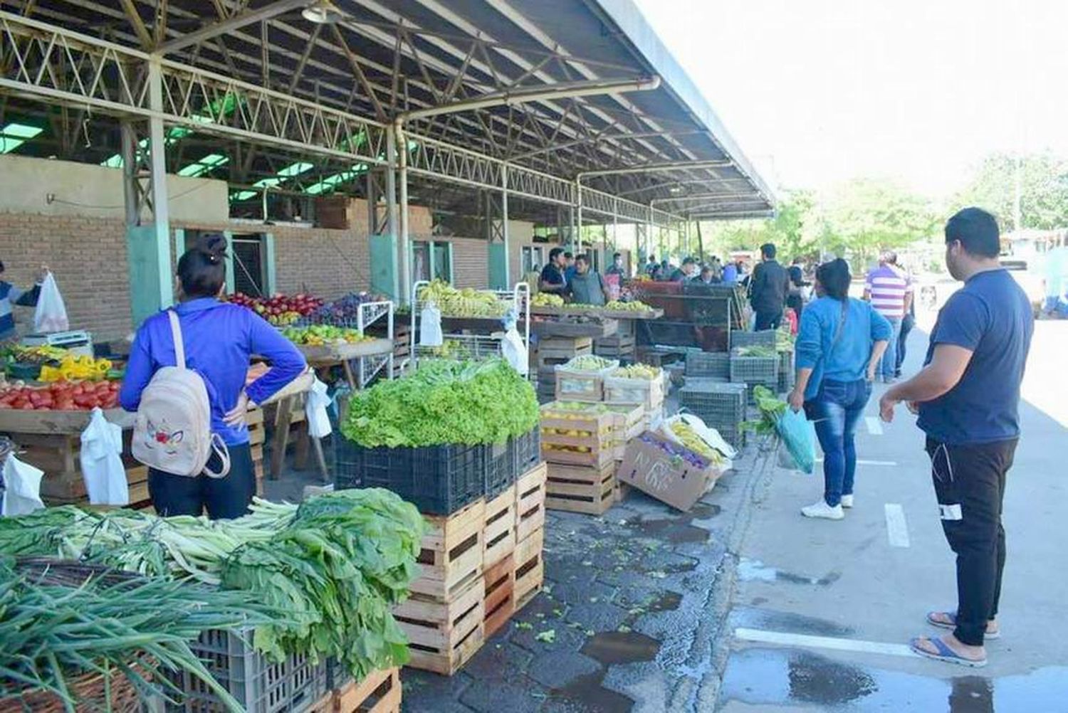 Hoy y mañana, feria en
el mercado frutihortícola