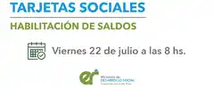 Este viernes se habilitarán las tarjetas sociales