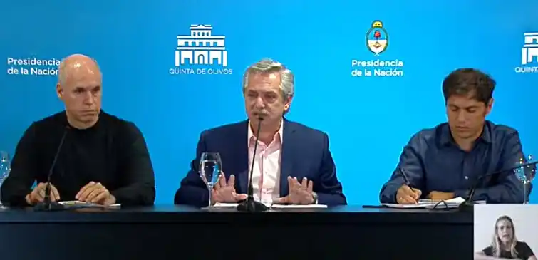 El Presidente anunció que se suspenden las clases desde mañana