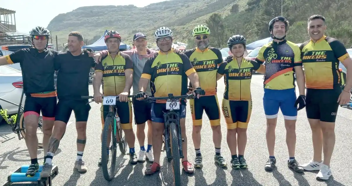 El Grupo “The Bikers”. Del cual es parte la ciclista que representa a nuestra ciudad