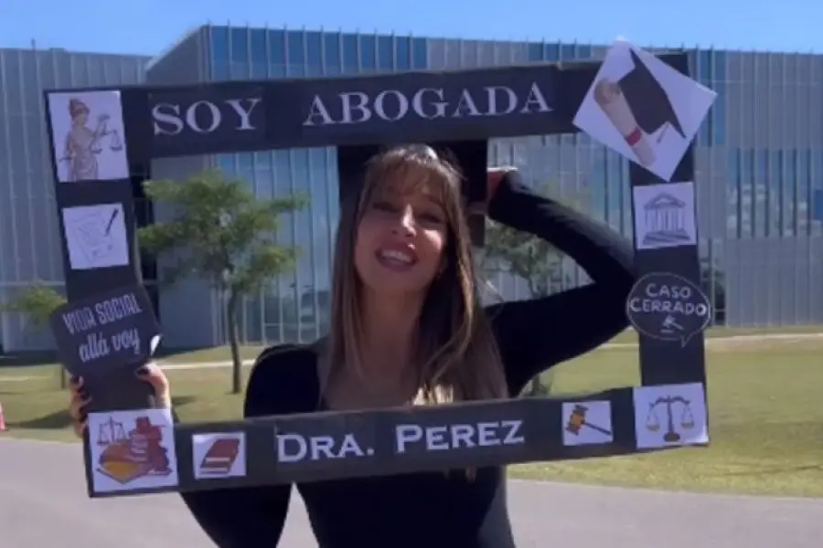 Sol Pérez se recibió de abogada y contó la increíble nota que se sacó en el último examen