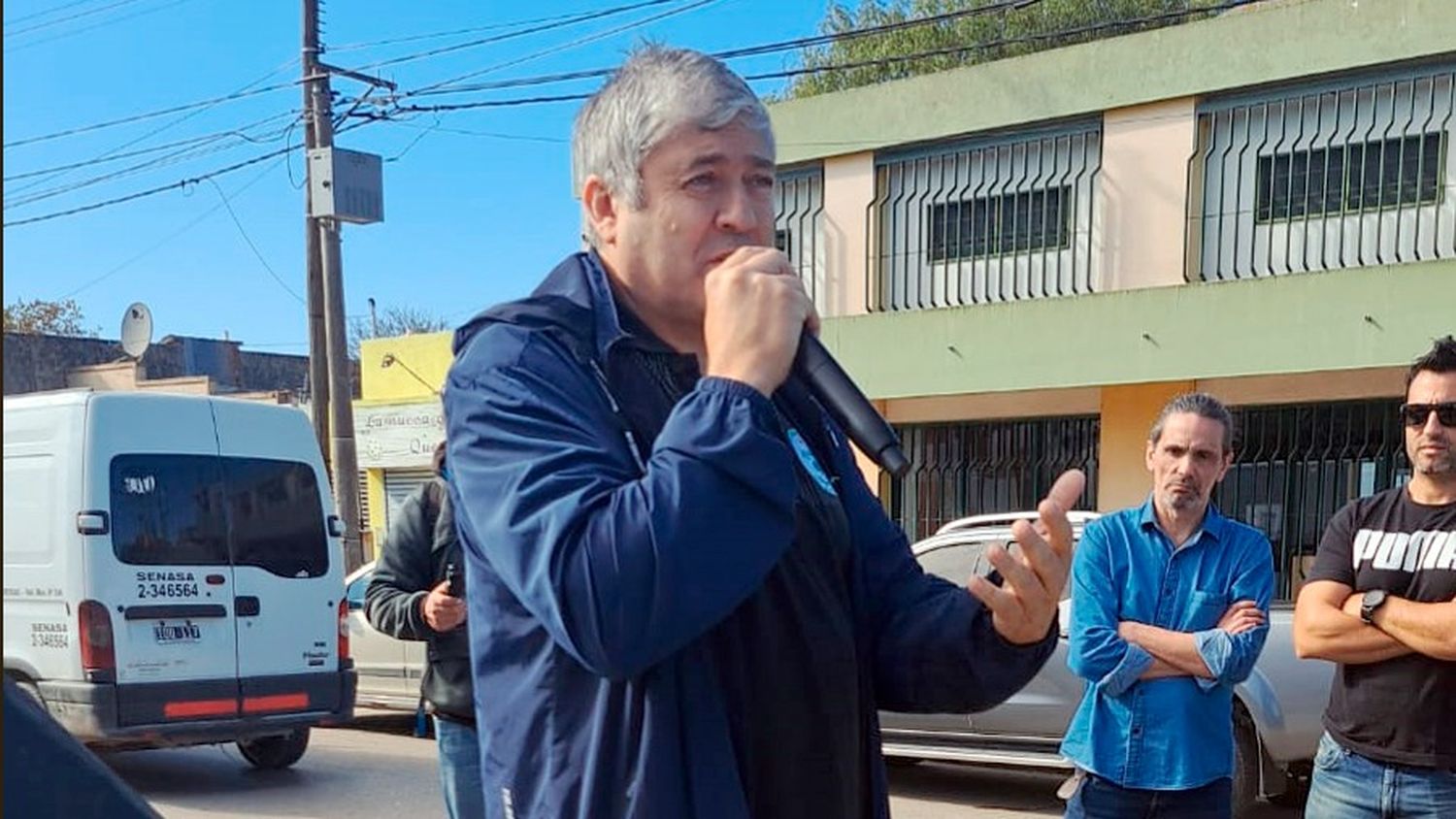 Alberto Peralta. Durante su mensaje de ayer