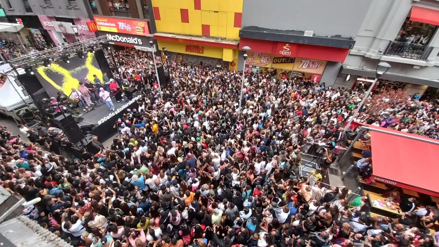 Imágenes del recital.