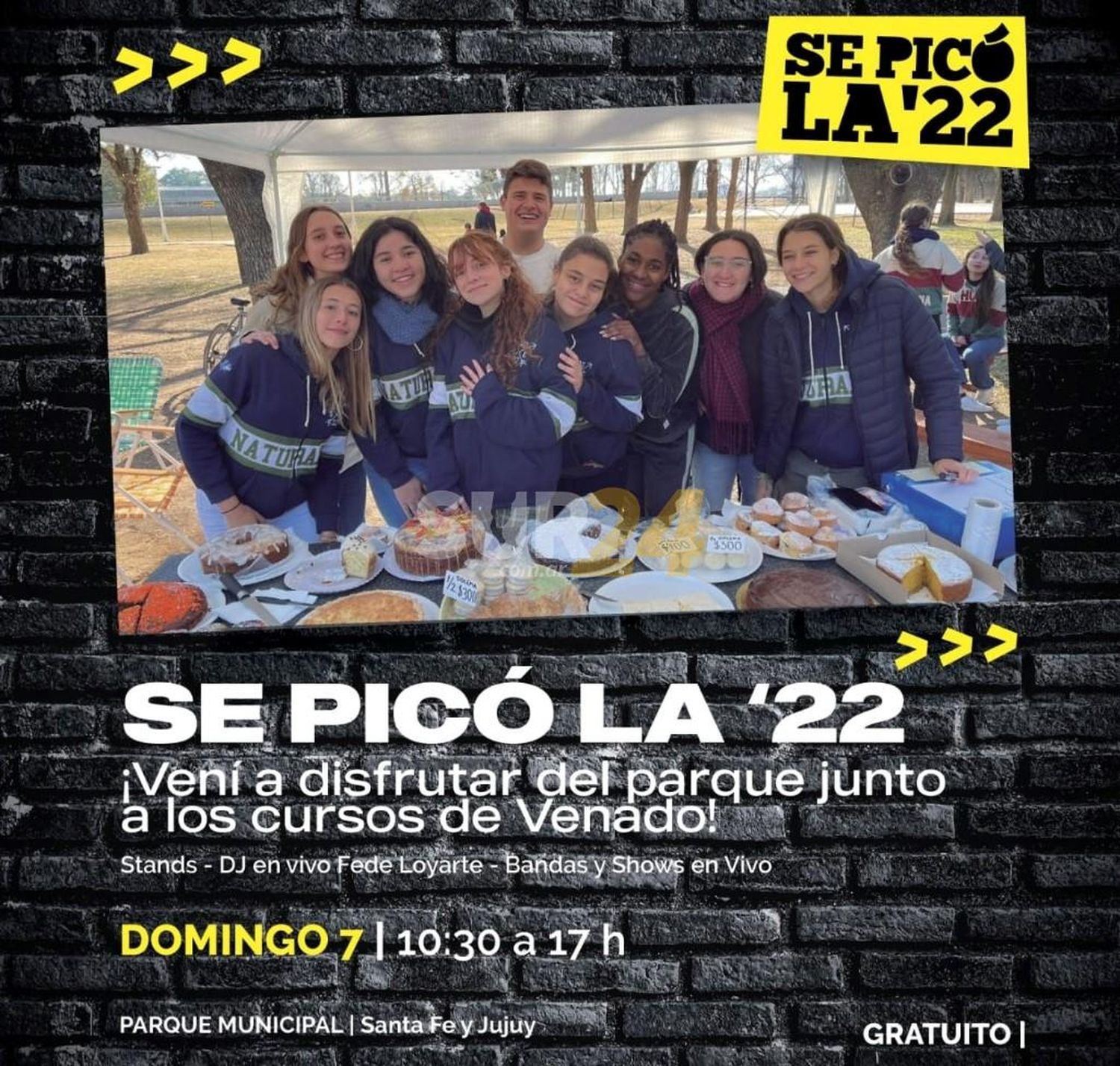 “Se picó la 22” el domingo en el Parque Municipal