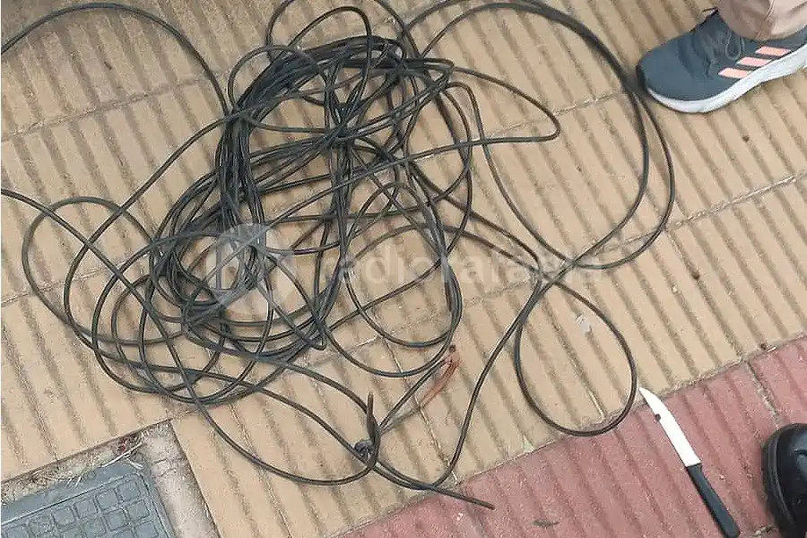 Otro más con cables y canillas robadas: intervinieron, lo atraparon y quedó detenido