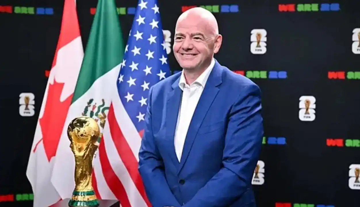 Infantino habló de temas polémicos de cara al inicio del Mundial 2026.Foto:Fifa