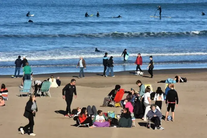 Mar del Plata durante el fin de semana del 17 de junio.