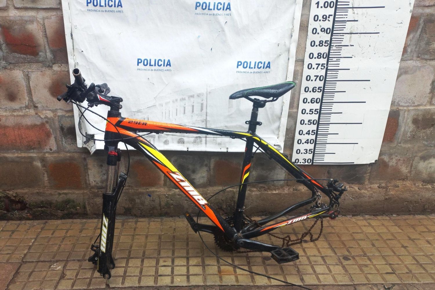 La bicicleta fue trasladada a la Comisaría.