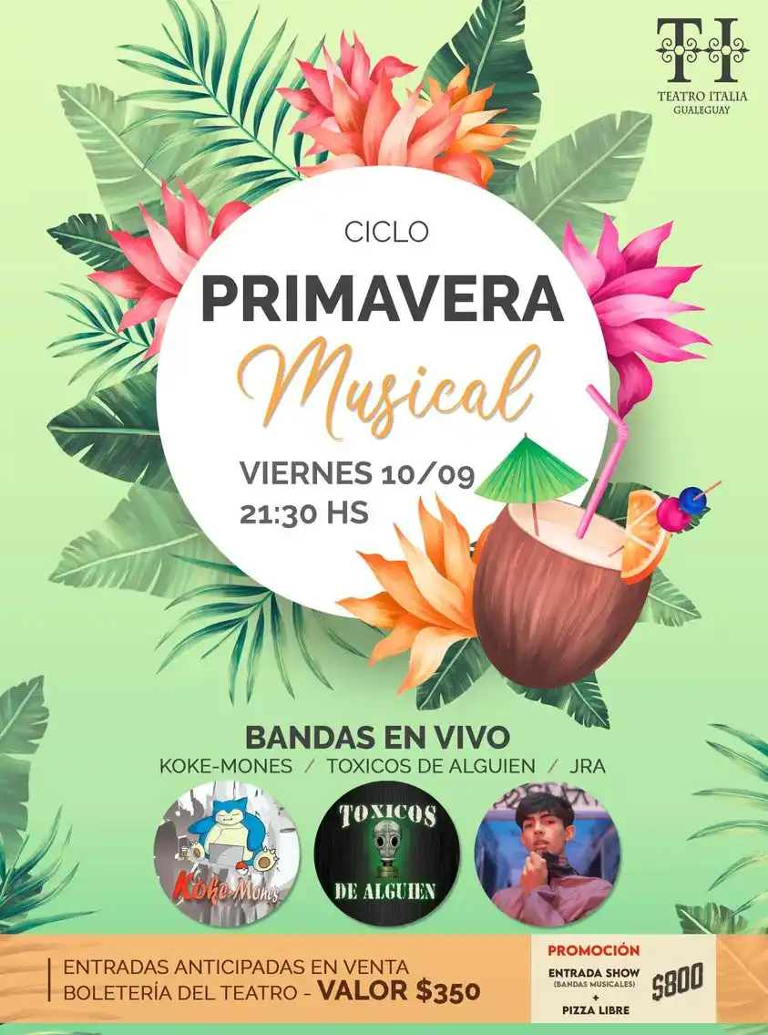 El Teatro Italia da inicio al Ciclo Primavera Musical