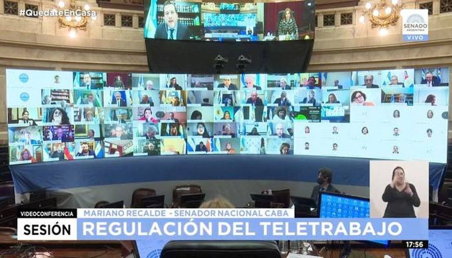 El Senado aprobó la ley que  regula el teletrabajo 