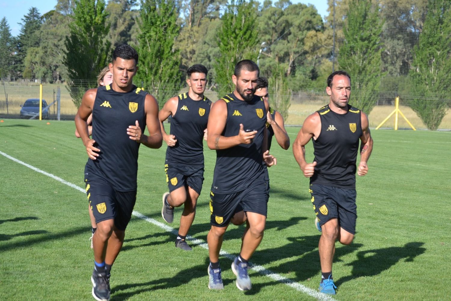 Santamarina entrenó en el predio Centenario. (Foto de prensa Santamarina).