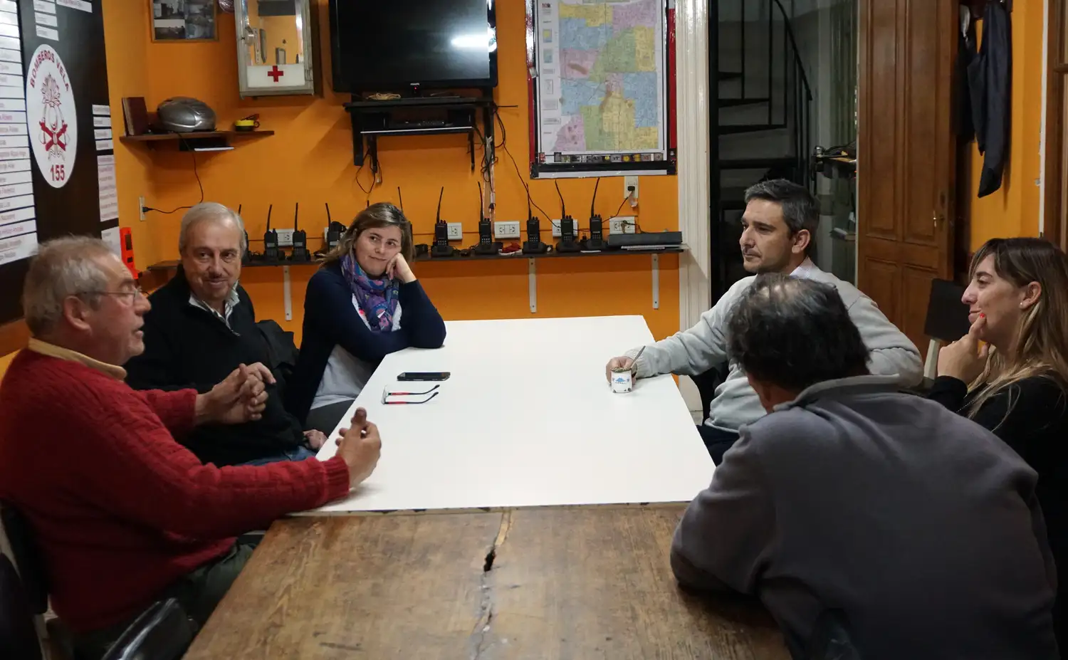 Concejales de UCR-Cambiemos junto a instituciones de Vela