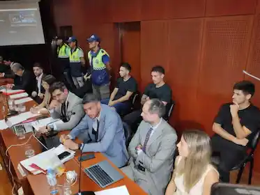 Los futbolsitas imputados por abuso sexual a la periodista tucumana.Foto:La Gaceta