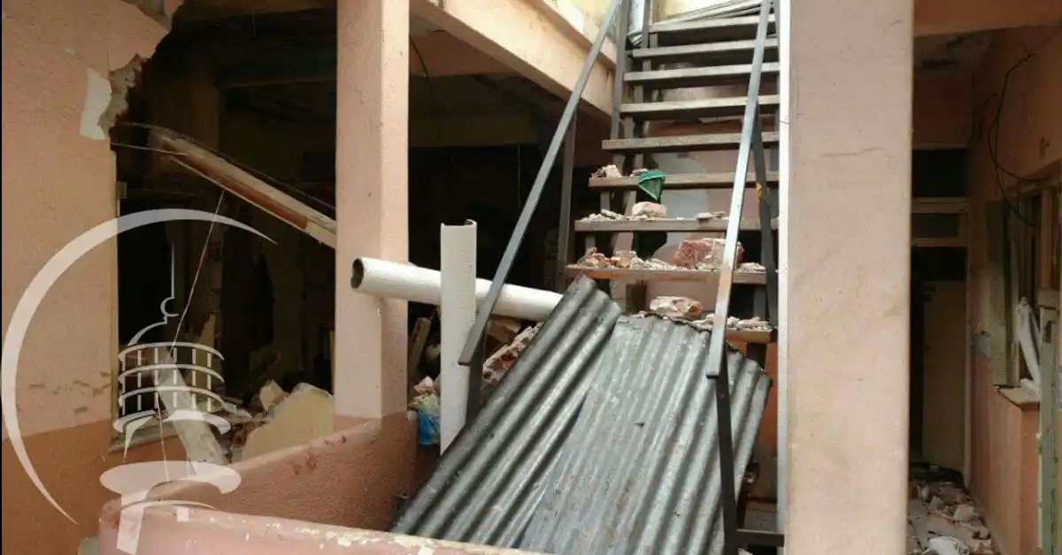 Explosión, incendio y heridos en el centro