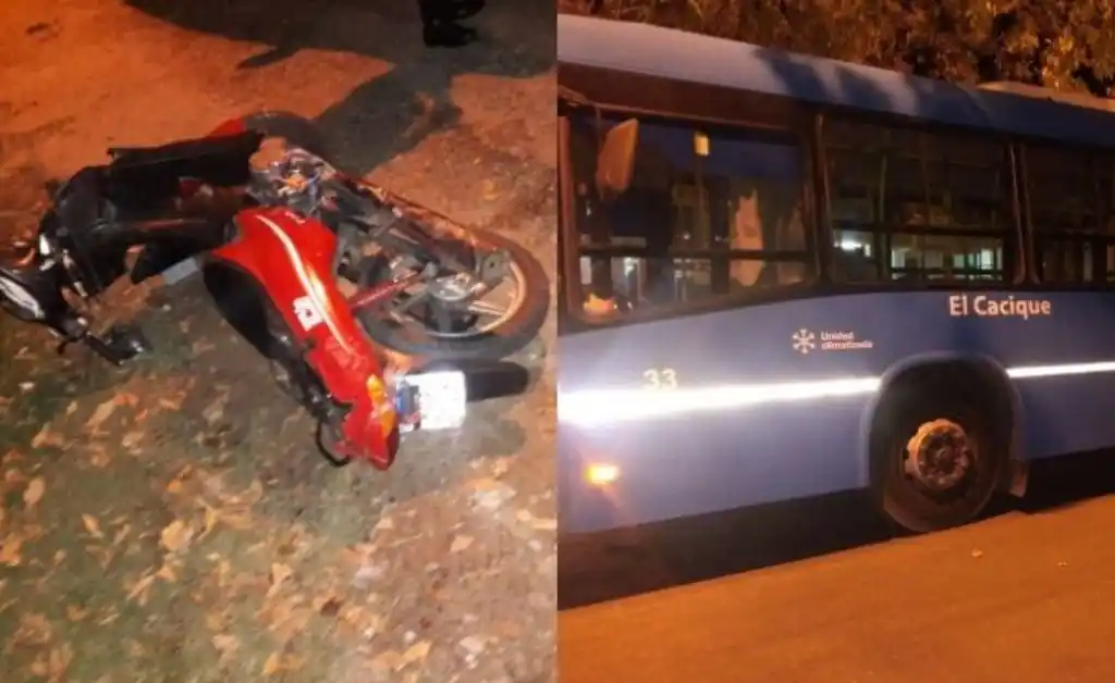 Rosario: un muerto en un choque entre una moto y un colectivo en Fisherton